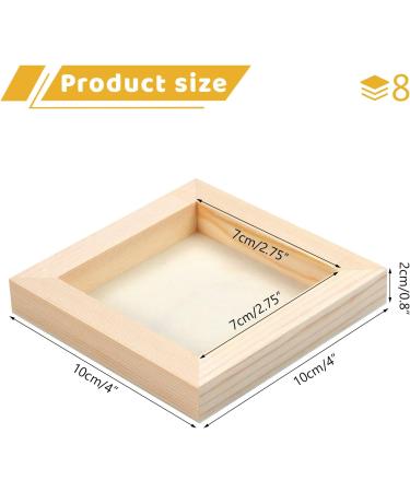 8 Pack 4x4 Inch Unfinished Square Wood Panels for DIY Arts & Crafts Projects - Buy Online on GoSupps.com
