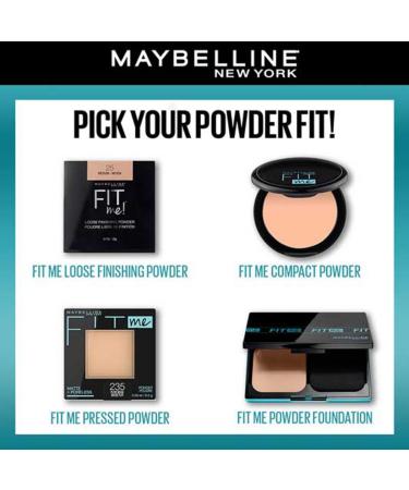 Maybelline Fit Me Matte + Poreless Compact Powder 128 Warm Nude - 16H Oil Control SPF 32 - International Shipping - Buy Online on GoSupps.com