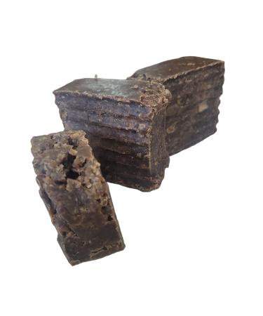 Raw Black African Soap Bar - Natural Skincare for All Skin Types Face & Body | Treat Acne & Dry Skin - Pure from Nigeria - Buy Online on GoSupps.com