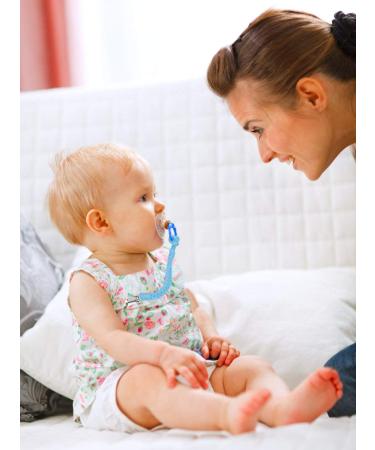 Shop Pacifier Chains for Newborns - 4 Cotton Pacifier Straps for Boys & Girls | Triangle Sucker Bibs - Buy Online on GoSupps.com