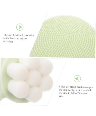 Mikinona Face Brush Face Washing Scrubber Facial Cleansing Brush Manual Facial Brush Face Exfoliating Scrubber Facial Cleansing Tool Face Exfoliator Exfoliating Facial Brush 12.5X5X5CM Green - Buy Online on GoSupps.com