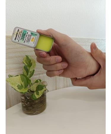 Joint & Muscle Slide-Top Tin Balm - 100% Natural Muscle Relief for Back Neck Hands & Feet - Soothing Comfort After Workouts & Yoga - Sore Muscle Rub with Plai Oil & Citrus - Buy Online on GoSupps.com