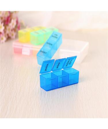 Weekly Pill Organizer - 3 Times a Day Small Pill Box for Vitamins Fish Oils & Supplements - 7 Day Med Case - Buy Online on GoSupps.com