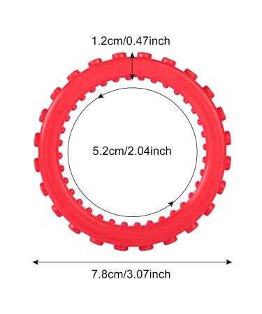 Baby Tooth Chew Toy - Food-Safe Silicone for Sensory Needs | Perfect for Autism SPD ADHD - 2 Pack Red/Green - Buy Online on GoSupps.com
