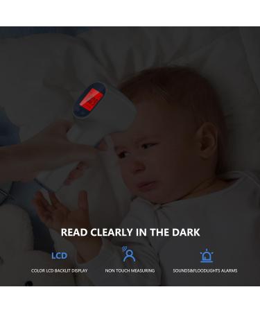 Touchless Forehead Thermometer for Adults and Kids - Instant Accuracy Readings, Fever Alarm, Quiet Vibration Feedback - 40 Memory Function - Green - Buy Online on GoSupps.com