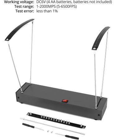 QWORK Speed Measuring Device - Accurate Flight Speed Measurement for Physics Experiments | International Shipping - Buy Online on GoSupps.com