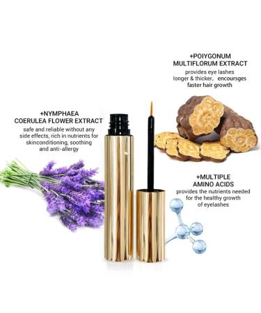 IBI Non-Toxic Eyelash Growth Serum - 5ml Lash Booster for Longer Fuller & Thicker Lashes Natural Growth Promoter - Buy Online on GoSupps.com