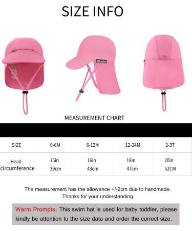 weVSwe Baby Toddler Sun Hat UPF 50+ Fish Scales Swim Cap | UV Protection Adjustable Chin Straps | 0-6 Months - Buy Online on GoSupps.com