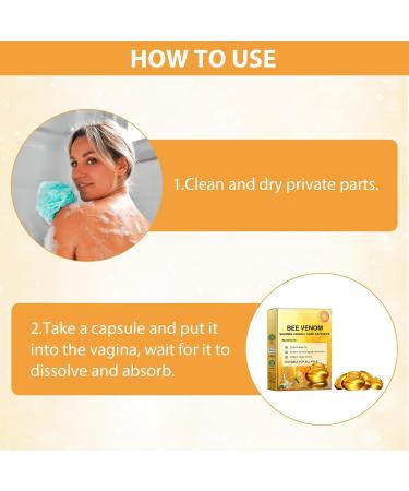 Bee Venom Capsules 5 Box Vaginal Capsules Bee Venom Vaginal Capsules Bee Venom Natural Slimming Capsules Firming and Care Vagina Revert to Tight and Tender State and Removes Odor - Buy Online on GoSupps.com