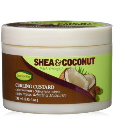 Gro Healthy Grohealthy Shea & Coconut Curling Custard 8.5 Oz 8.8 Ounce Single