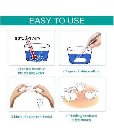 Frmuic Gutta Percha Halloween Dentures - Temporary False Teeth & Solid Glue Adhesive Kit for Perfect Smile - Buy Online on GoSupps.com