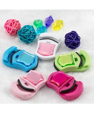 Portable Eyelash Curler with Gem Design for Women and Girls Reusable Plastic Lash Curler Professional Beauty Tool Beginner Friendly - Buy Online on GoSupps.com