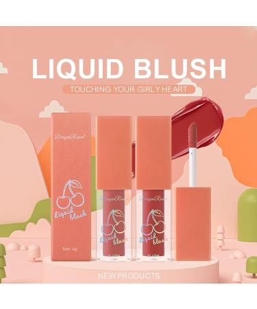 Gireatick 4 Colors Liquid Cream Blush Set - Velvet Mousse Texture for Cheeks, Eyes & Lips | Waterproof, Lightweight & Easy Blending Formula for Natural Looking Flush - Women & Girls - Buy Online on GoSupps.com