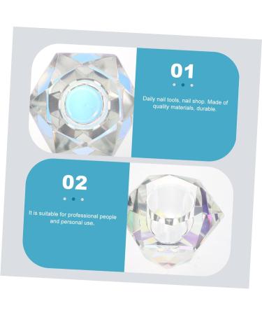 POPETPOP 2 Pcs Nail Art Crystal Cup Matte Gel Nail Polish Nail Dappen Dish with Lid Nail Art Glass Dish Dappen Dish Bowl Transparent Gel Nail Polish Manicure White Crystal Mixing Cup Liquid 5.5x5.5cmx2pcs Whitex2pcs - Buy Online on GoSupps.com