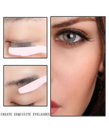 6 PCS Folding Eyelash Comb Set - Stainless Steel Lash Separator & Brow Comb | Metal Teeth Eyebrow Mascara Applicator - Perfect for Defined Lashes | Black & Pink Colors - Buy Online on GoSupps.com