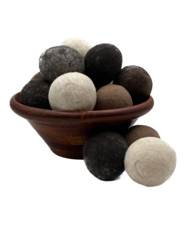 Handmade 100% Organic Alpaca Dryer Balls That are Made in USA from Organic Wool | Set of 3 Dryer Balls | Long Lasting and Hypoallergenic Laundry Supplies