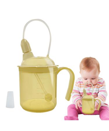 Elderly Sippy Cup - 300ml Spill Proof Drinking Cup - No More Spills Cups for Adults for Hot Cold Beverages for Adults Limited Mobility Pochy