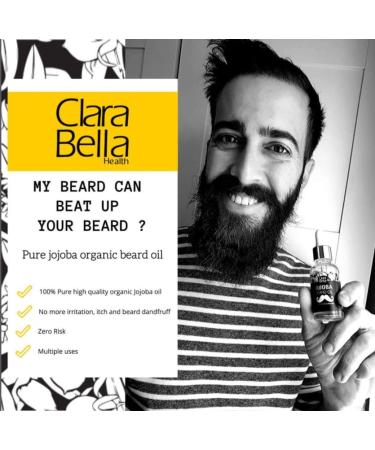 Jojoba Beard Oil for Men - Unscented Organic Anti-Itch & Dandruff Relief Softens Hair & Mustache - 1 fl oz (30ml - Buy Online on GoSupps.com