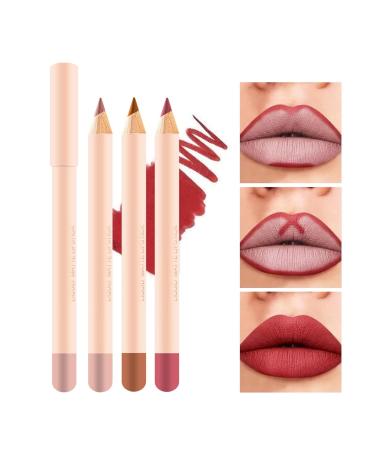 Allbestaye Lipliner Set - 12pcs Red Matte Waterproof Lipsticks & Lip Pencil Makeup Kit for Long-Lasting Beauty - Buy Online on GoSupps.com