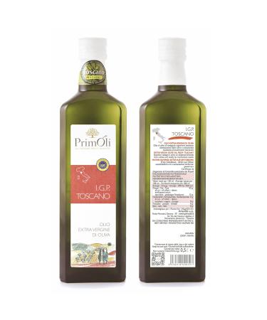 Primoli Cold-Pressed I.G.P. Toscano Olive Oil - 6x500ml - Intense Fruity Flavor for Soups Carpaccio & Bruschetta from Tuscany - Buy Online on GoSupps.com