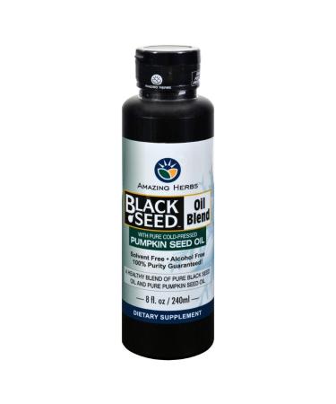 Amazing Herb Black Seed Black Seed Oil W/Pmpkn Sd 8 Fz