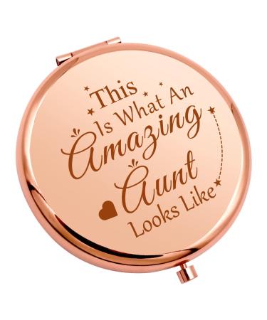 15 Year Old Girls Inspirational Birthday Gift Compact Makeup Mirror Happy  15th Birthday Gift For Daughter Niece Sister Cousin Best Friends Rose Gold  Compact Mirror Daughter Birthday Gift from Mom Rose Gold