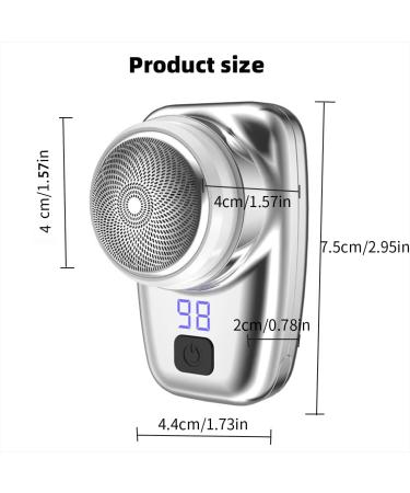 Mini Shaver Electric Shaver USB Pocket Shaver with LED Charge Indicator UK Rechargeable Portable Electric Face Shaver Razor Travel Beard Trimmer for Men Gift for Father Boyfriend Husband - Buy Online on GoSupps.com