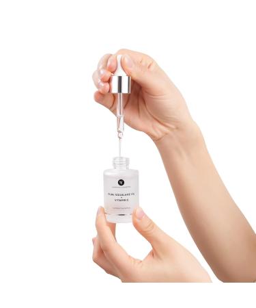 Pure Squalane Oil + Vitamin E - Hydrating Face & Body Oil for All Skin Types | 1 Fl. Oz | International Shipping - Buy Online on GoSupps.com