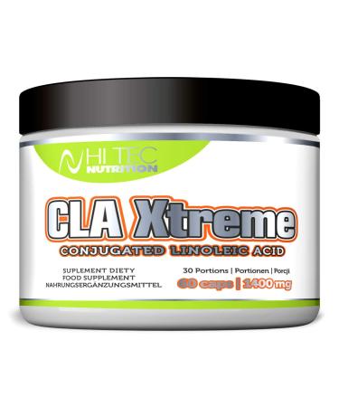 Hi TEC Nutrition Health Line Cla Capsules Extreme Dietary Supplements for Athletes - Supplement for Muscle Building - Gym Supplements for Men and Women 60 Capsules Taste Neutral - 2 x Daily