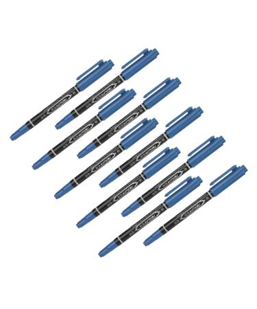 NOLITOY 10pcs Eyebrow Marker Pen Cosmetic Liner Beauty Marker Lip Mapping Pen Plastic Water Proof Use a Pen 13.9x1.8cm Blue