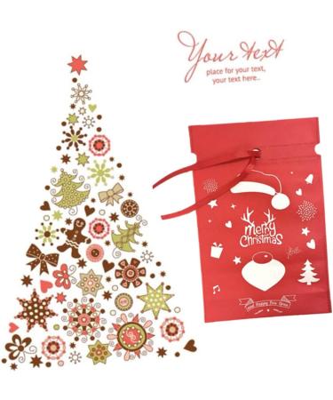 Abaodam 10pcs Christmas Treat Bags Sacks Christmas Party Favor Bag Bag Candy Non-woven Bags - Buy Online on GoSupps.com