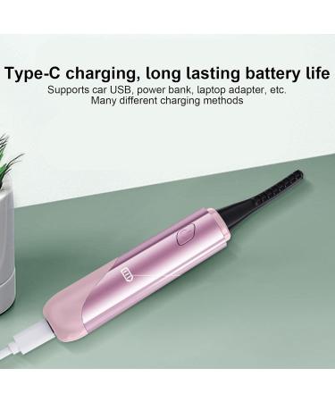 Electric Eyelash Curler Portable Rechargeable Eyelash Heat Curler 380mah Multi-Function Aturally Curling Eye Lashes Wand Brush Lashes Heating Wand with Type-C Charging for Women Pink - Buy Online on GoSupps.com