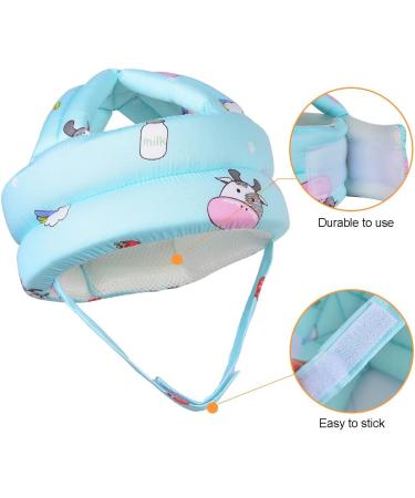 Umtiti Baby Adjustable Helmet with Knee Pads, Socks | Cute Cow Design | Ideal for Crawling and Learning to Walk - Buy Online on GoSupps.com