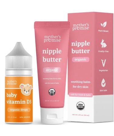 Mother's Promise Nipple Butter & Baby Vitamin D3 Drops