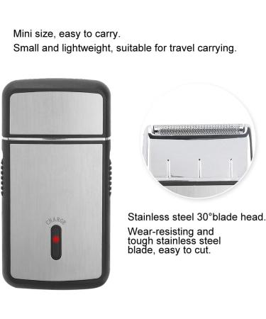 Men's Foil Shaver - USB Rechargeable Electric Shaver for Home Travel & Camping | Hair & Beard Trimmer with Cleaning Brush - Buy Online on GoSupps.com