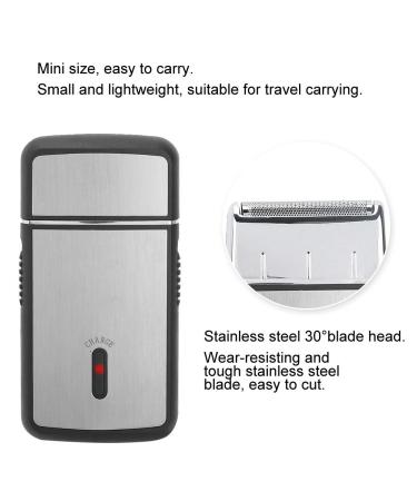Mini Electric Shaver | Rechargeable USB Men's Shaver for Beards Nose & Facial Use - Ideal for Home Travel & Camping - Buy Online on GoSupps.com