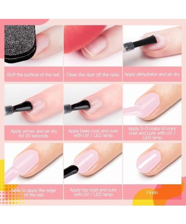 Nail Gel Polish Neon Hybrid Varnish Semi Permanent Nail Art Design Soak Off Top Base Coat Esmalte UV Gel Nail Polish - (Color: RA08) - Buy Online on GoSupps.com
