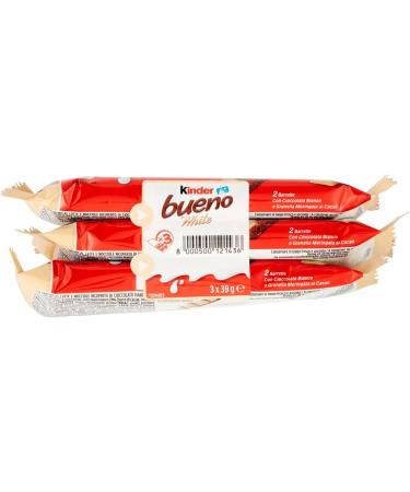Chocolatina Kinder Bueno White 3x39g - Buy Online on GoSupps.com