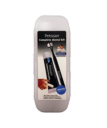 Petosan Complete Dental Care Kit for Dogs Size M 15-34 Pound Medium