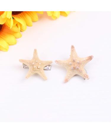 4-Pack Seafare Shell Hair Clips - Mermaid-Inspired Hairpins for Beach Style | Unique Star Hair Accessories - Buy Online on GoSupps.com