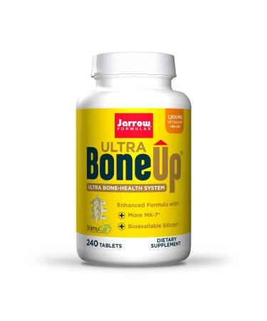 Jarrow Formulas Ultra Bone-Up Powerful Multinutrient Bone Health Includes More MK-7 & JarroSil Activated Silicon for Added Support - 120 Servings, 240 Count Ultra BoneUp 240 Count
