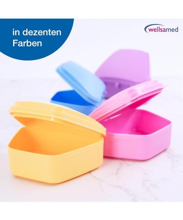 Buy Wellsamed KFO Mini Denture Box - Yellow | Ideal Storage for Braces & Small Dentures - International Shipping Available - Buy Online on GoSupps.com