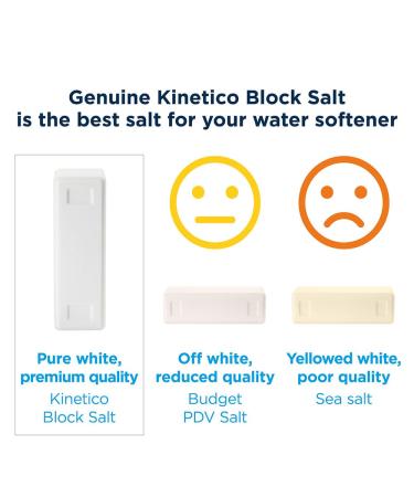 Kinetico Block Salt for Water Softeners - Genuine Kinetico Product - Delivers Superior Performance - 3 packs with 6 salt blocks in total 3 Packs - 6 Blocks - Buy Online on GoSupps.com