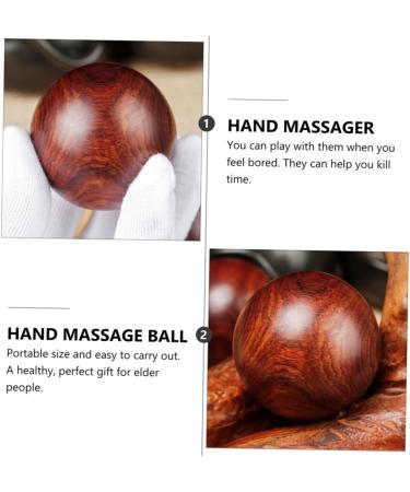 Homsfou 4 Solid Wood Massage Balls - Stress Relief & Acupuncture Point Therapy | International Shipping Available - Buy Online on GoSupps.com