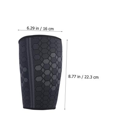 GANAZONO Thigh Protector - High Elasticity Nylon Leg Sleeve for Sports Groin & Hamstring Support | Comfortable Basketball Gear | 22.3x16cm Black - Buy Online on GoSupps.com