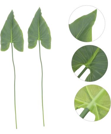 2pcs Imitation Plants Decor Artificial Plants Simulation Alocasia Leaves Simulated Leaves Wedding Fake Leaves Fake Leaves for Wedding Bouquets Fake Tropical Plants Medium Leaf - Buy Online on GoSupps.com