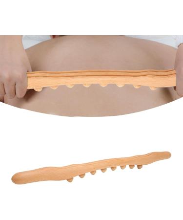 Natural Wooden Massage Stick - 8 Pressure Points for Neck & Back Pain Relief | Manual Massage Tool for Body Relaxation - Buy Online on GoSupps.com