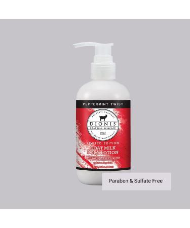 Dionis Goat Milk Skincare Peppermint Twist Scented Lotion (8.5 oz) and Hand & Body Cream (3.3 oz) Bundle - Buy Online on GoSupps.com