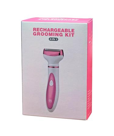 SH-Ruidu 4 in 1 electrical women's shaver bearable re-charging painlessly painless bikinitrimmer wireless wet and dry dual-use hair remover for face legs armpit nose eyebrows white