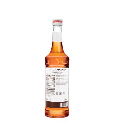 Monin Pumpkin Spice Syrup - 750ml Bottle | Non-GMO & Gluten-Free | Perfect for Lattes, Mochas, Teas, and Cocktails - Buy Online on GoSupps.com